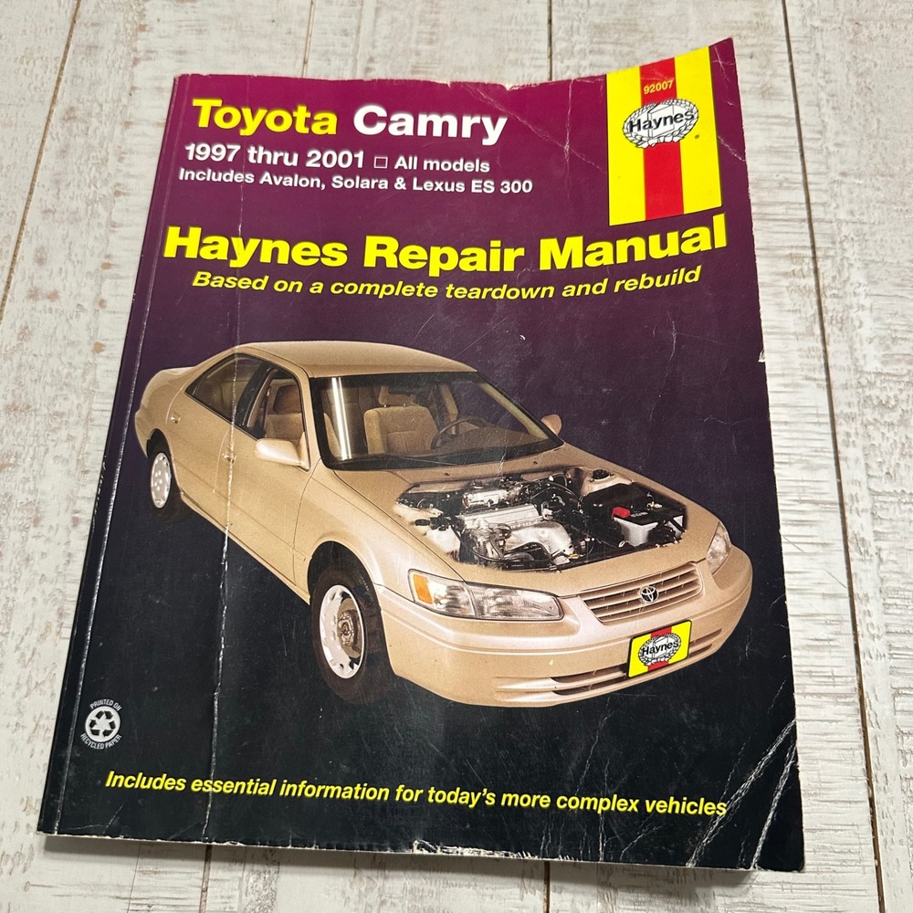 Haynes Repair Manual 1997-2001 Toyota Camry Avalon Solara Lexus ES 300 92007
